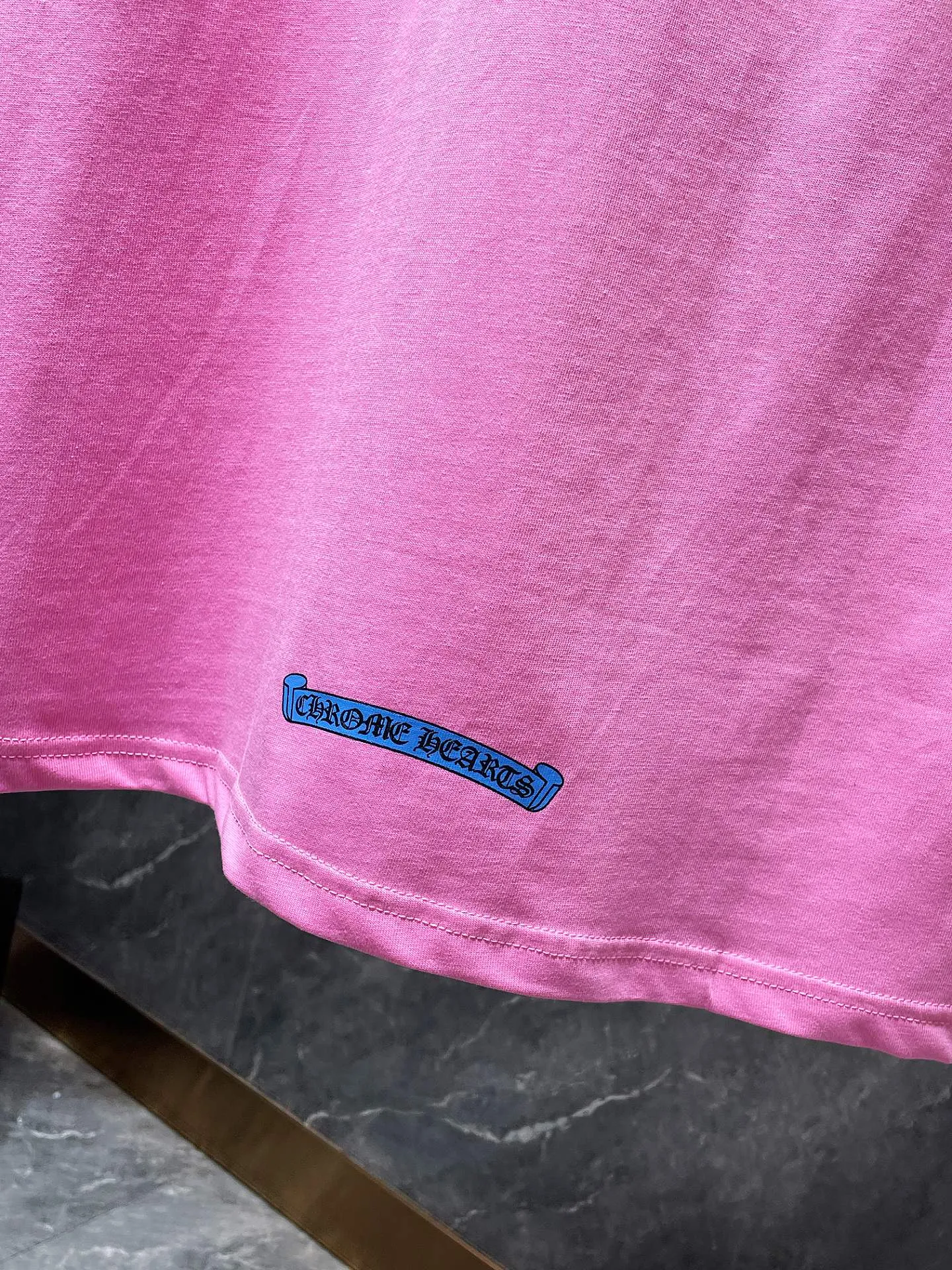 P130 ✨New✨ Chrome Hearts 25ss High weight, environmentally friendly and high-quality top-grade fabric Dopamine blue and pink scroll short sleeves Counter synchronization 1:1 replica version Recommended color: Customized blue Customized pink Size: S, M, L, XL